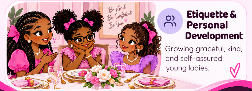 Etiquette & Personal Development — Growing graceful, kind, and self-assured young ladies.