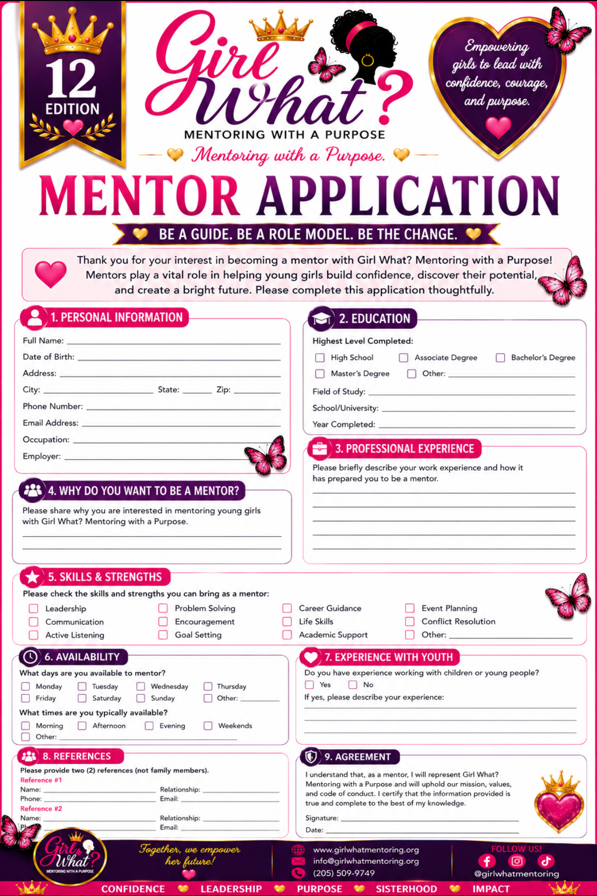 Mentor Application preview